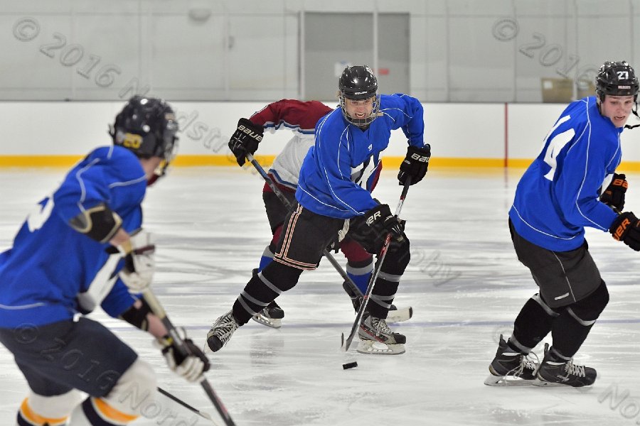 Wheaton College Men\'s Ice Hockey vs Middlesex Community College. - Photo By: KEITH NORDSTROM